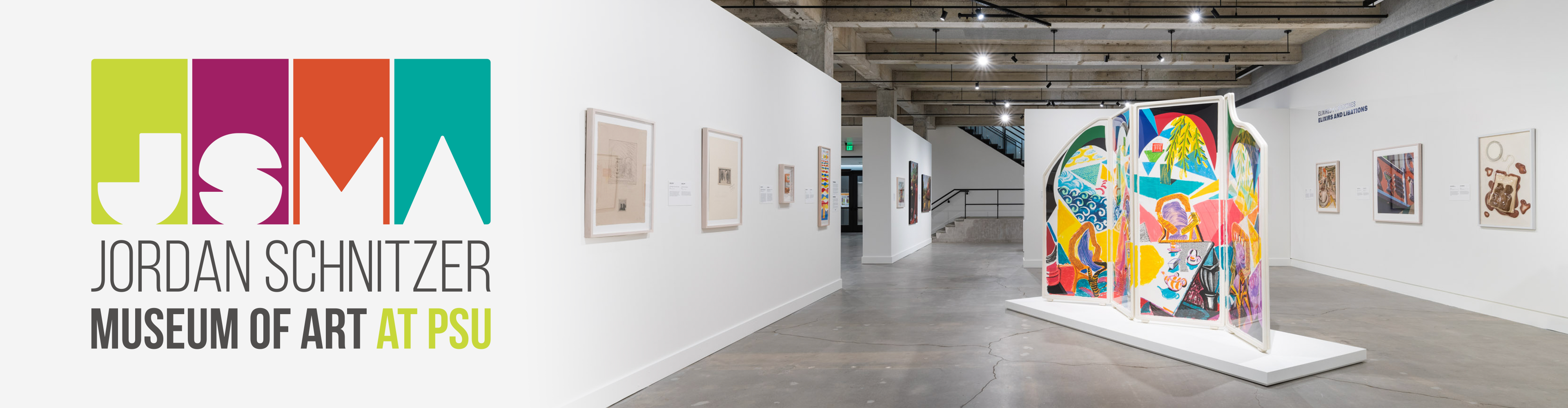 Jordan Schnitzer Museum of Art at Portland State University, interior view of the exhibition The Art of Food