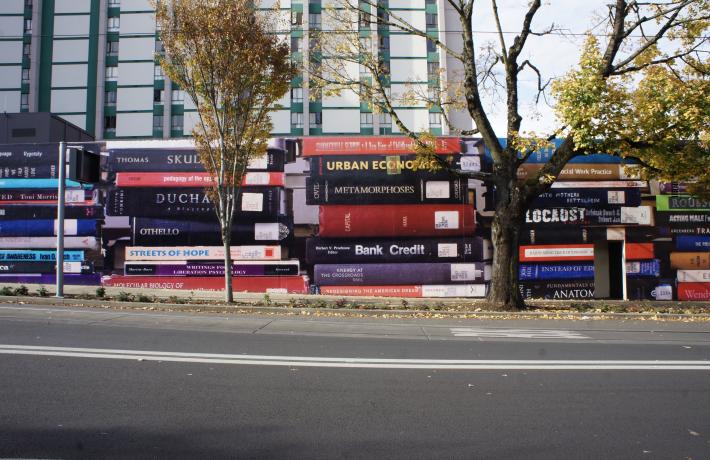 View of the mural as seen from across the street.
