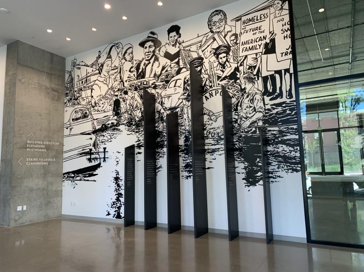 The Spirit of Vanport mural and exhibit