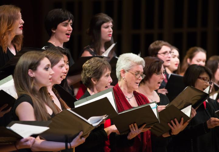 University Choir in performance