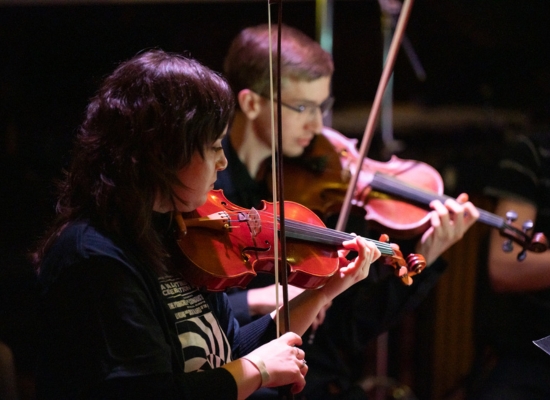 Photo of PSU music students performing
