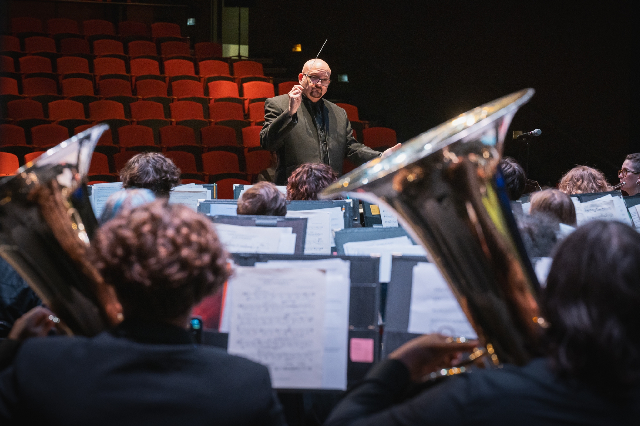 Ed Protzman conducting the PSU Wind Symphony.