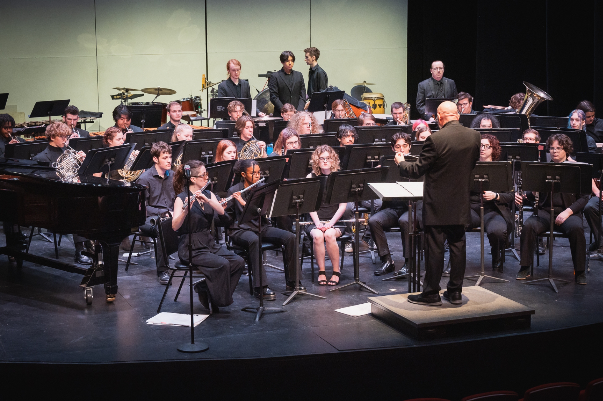 Ed Protzman conducting the PSU Wind Symphony.
