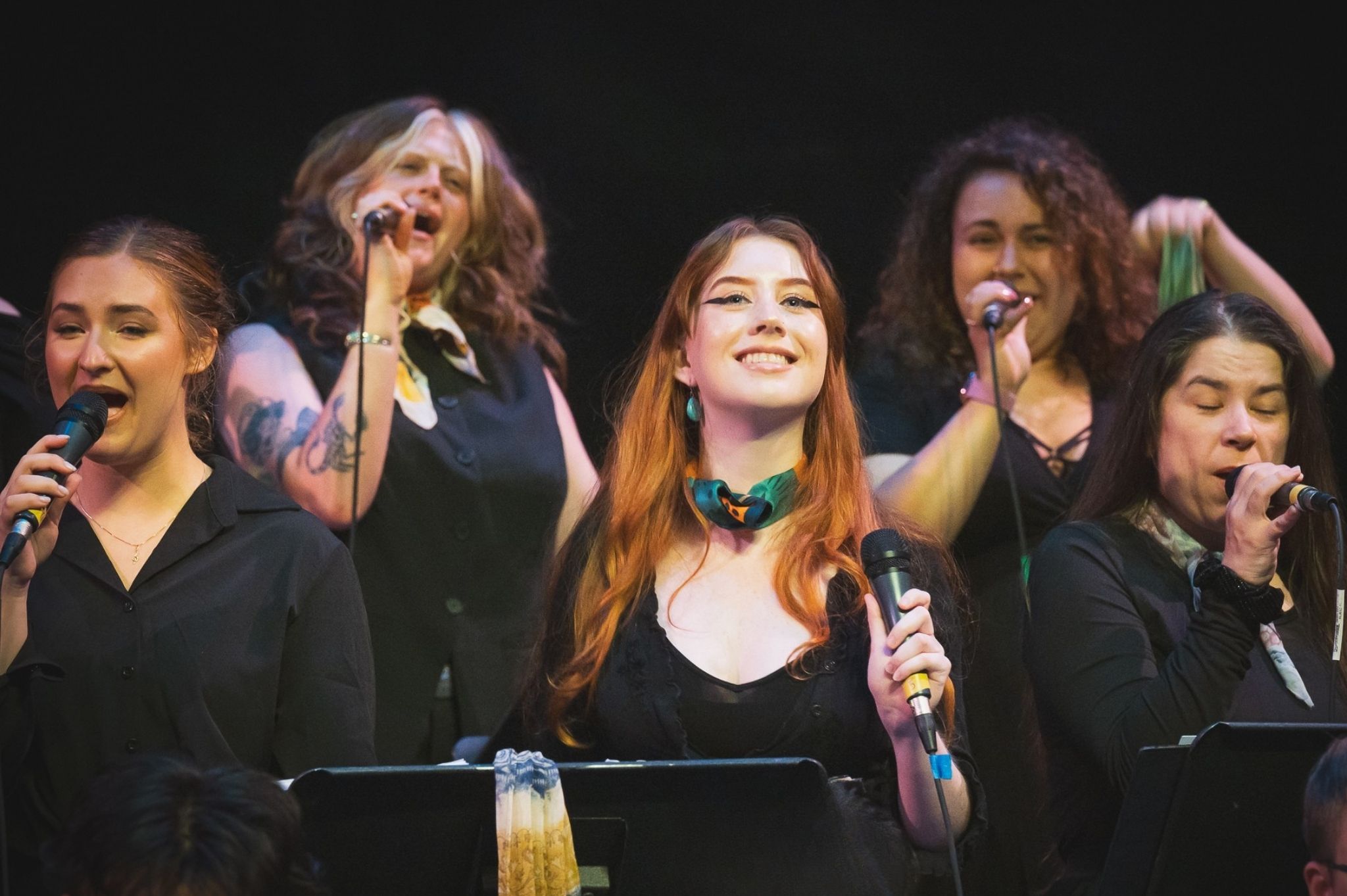 PSU Vocal Collective students performing.