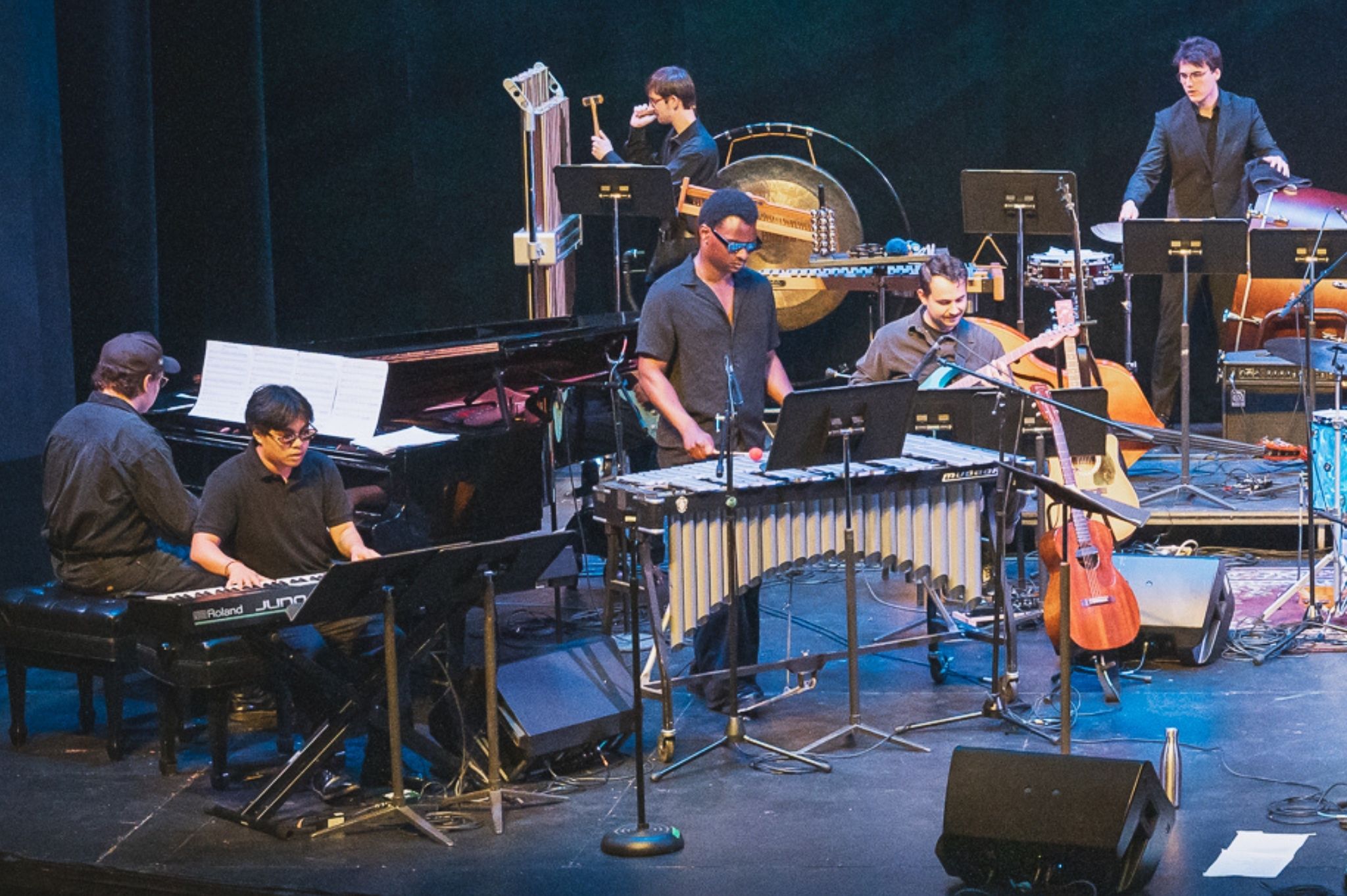 PSU Jazz Band performing in the Lincoln Performance Hall.
