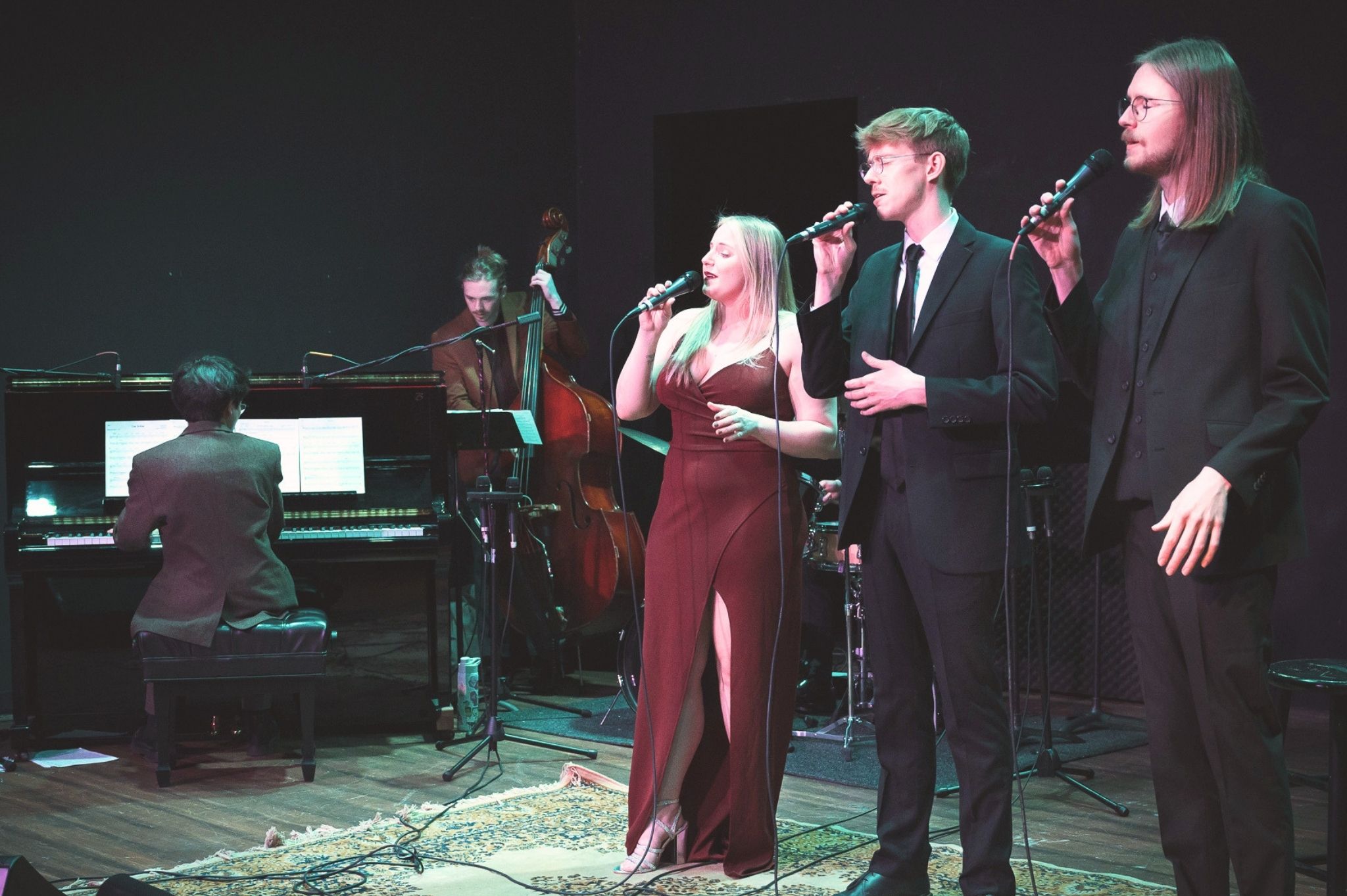 Jazz & Contemporary Music voice and instrumental students performing.