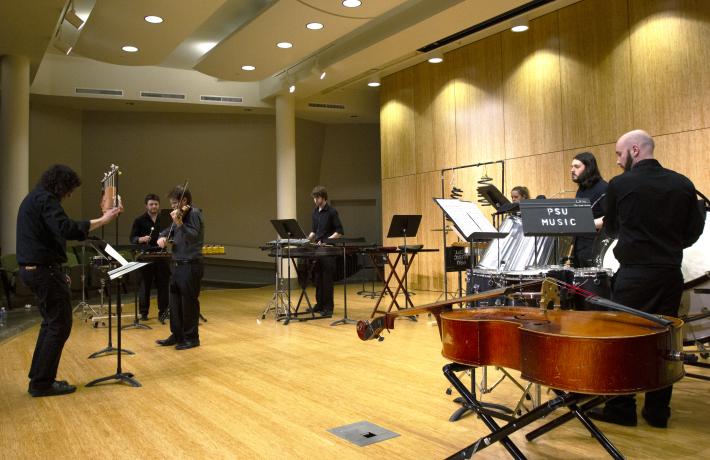 Percussion Ensemble in performance