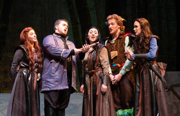 PSU students performing The Magic Flute opera 