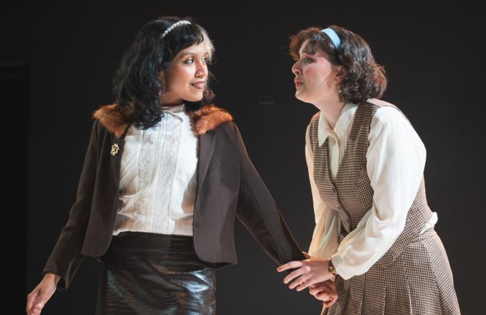 Celia (Athena Oseguera) and Rosalind (Chloe Duckart). Photo by Chad Lanning.