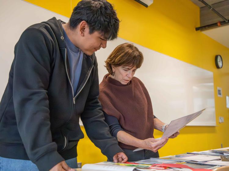 A Portland State Social Justice & the Arts student discusses the creation of a Zine with their mentor.