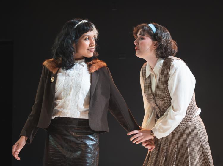 Celia (Athena Oseguera) and Rosalind (Chloe Duckart). Photo by Chad Lanning.