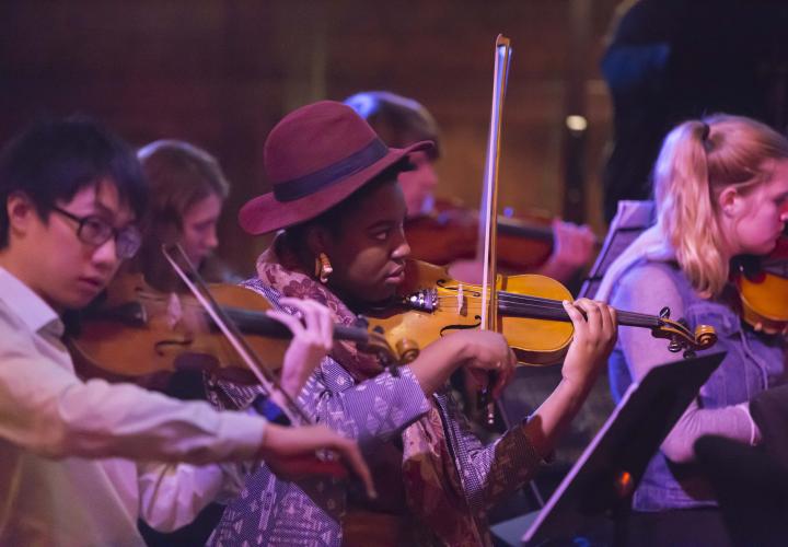 The PSU Orchestra in performance
