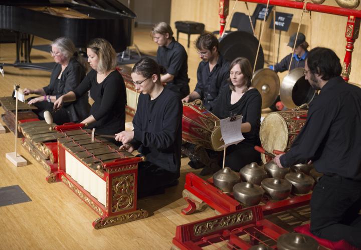 Javanese Gamelan student performers