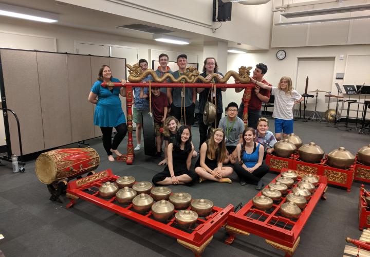 PSPA Students with Javanese Gamelan