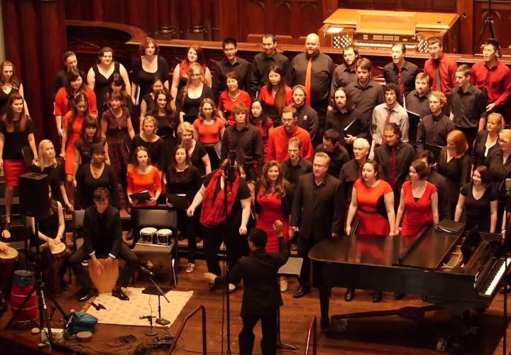 PSU University Choir in performance
