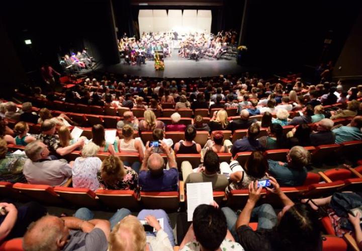 Lincoln Performance Hall audience and stage