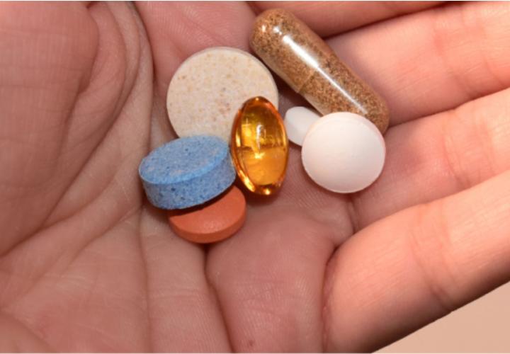 medication in a hand