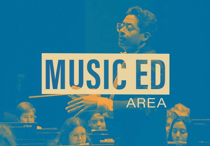 Music Ed Area student conducting