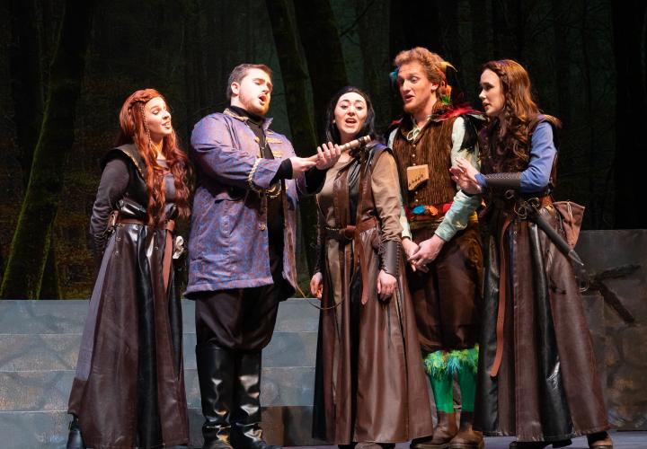 PSU students performing The Magic Flute opera 