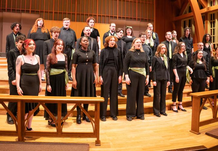 PSU Chamber Choir performing