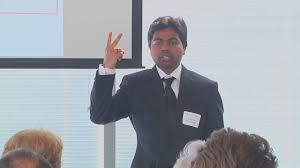 Srikar during a three minute thesis