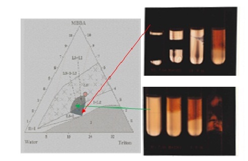 Three compound phase diagram indicating real life examples