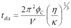 Dissolution equation