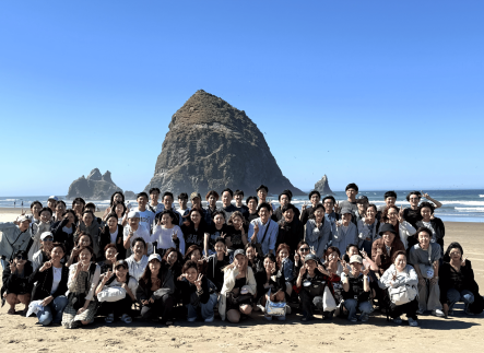 Summer 2025 students at Cannon Beach