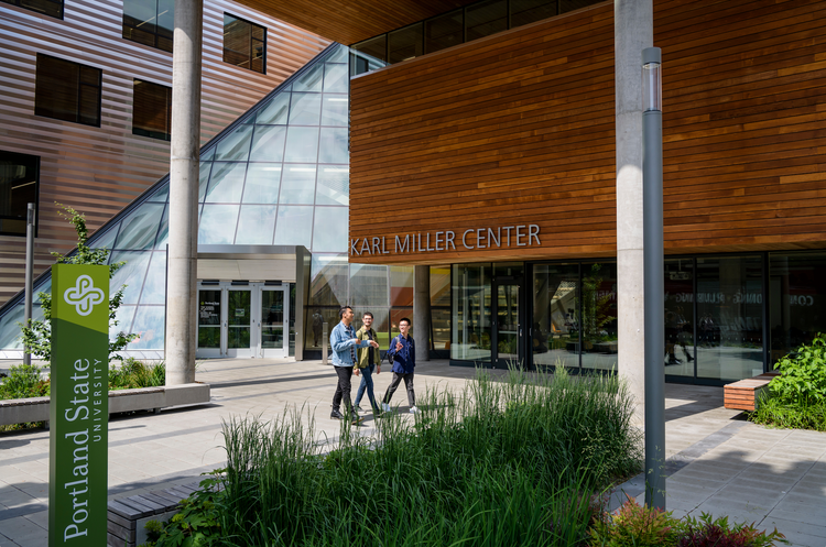 picture of the front of the karl miller center