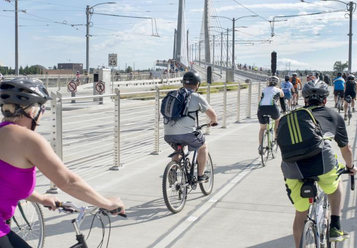 Bridge pedal bikers