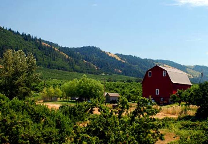 Hood River area farm Oregon