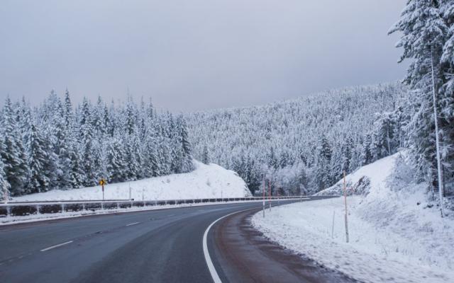 Highway near Government Camp, Mount Hood, Oregon
