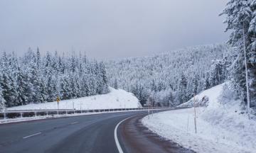 Highway near Government Camp, Mount Hood, Oregon