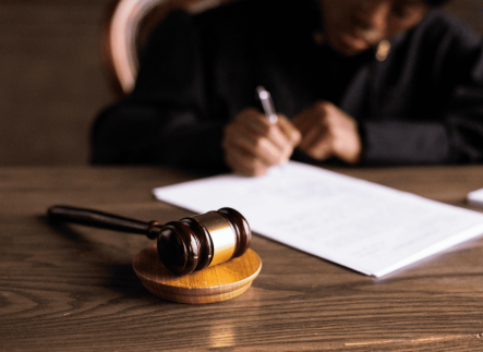 gavel and judge