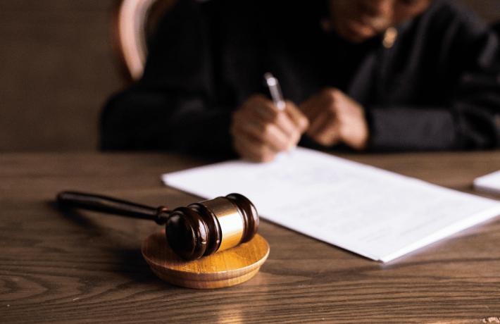 gavel and judge