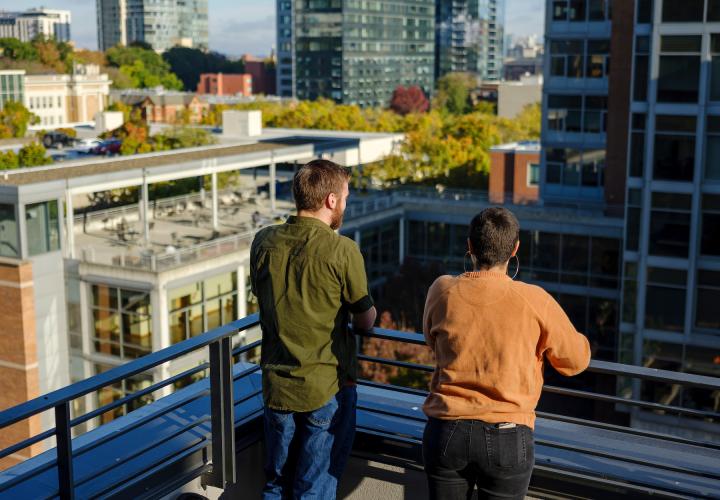 Students on campus