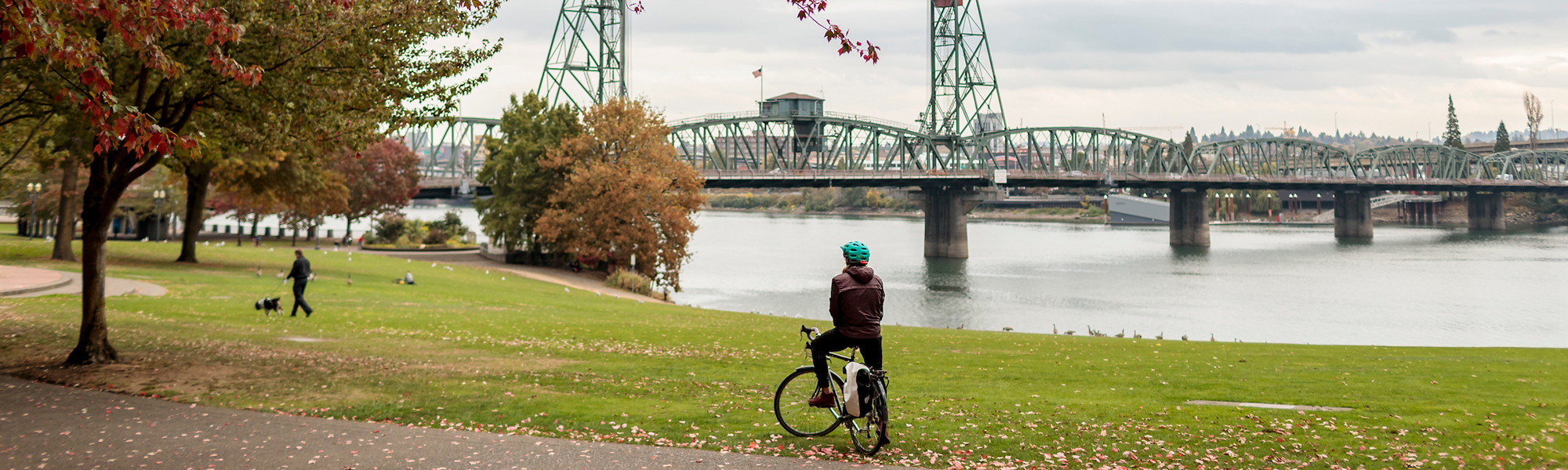 Student at the waterfront