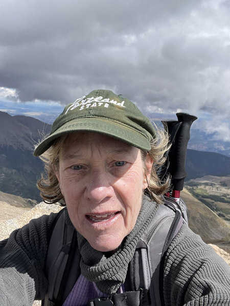 Ann on the mountain