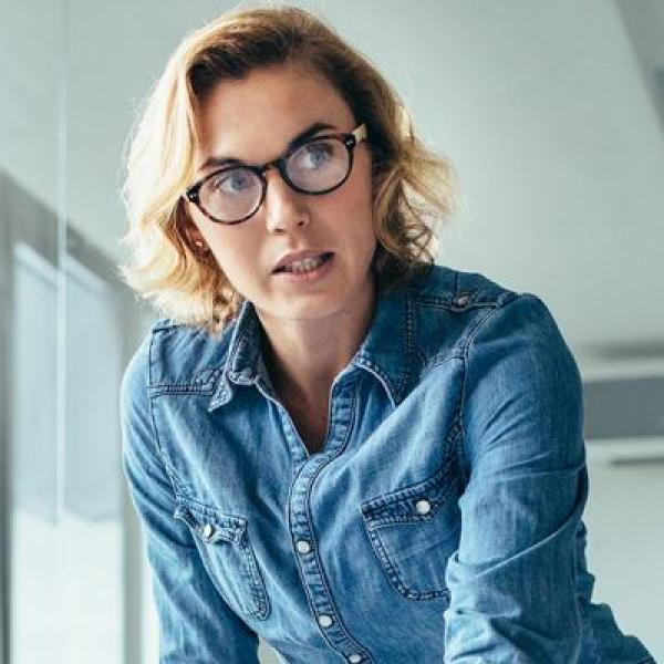 Woman leading a meeting