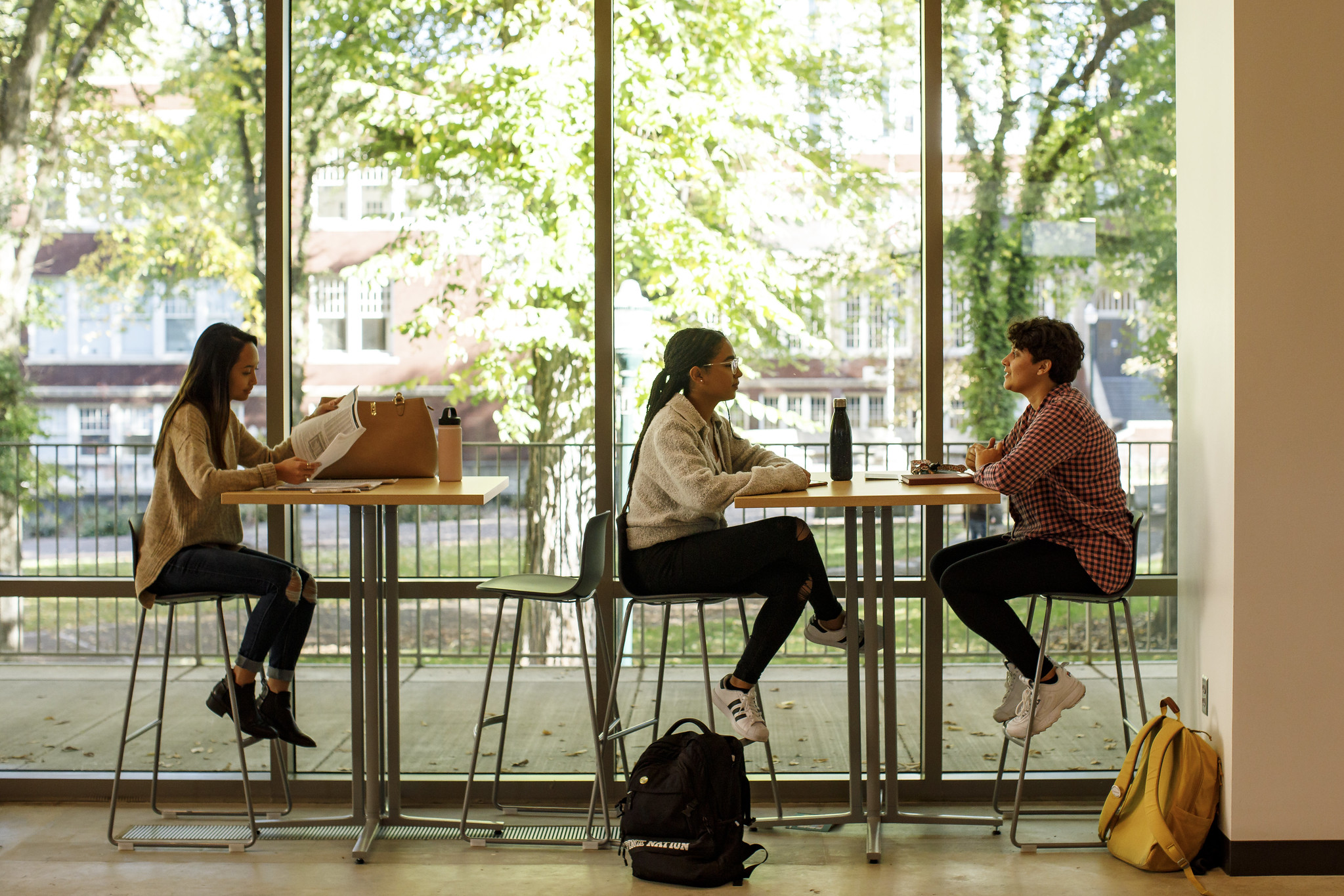 PSU Online students studying in the Student Union