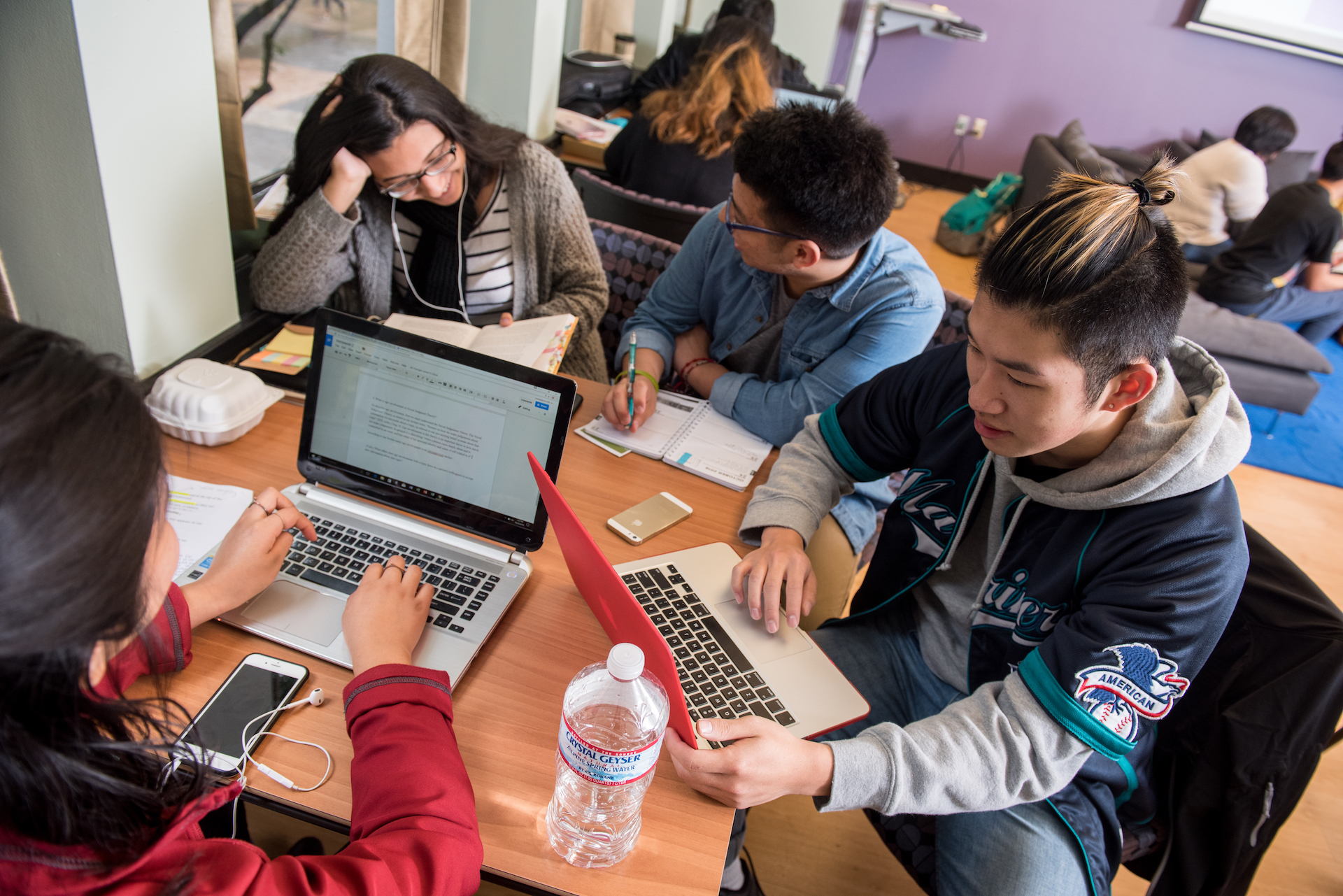 PSU online students in a study group
