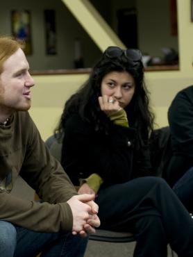 a group of PSU Psychology graduate students working together