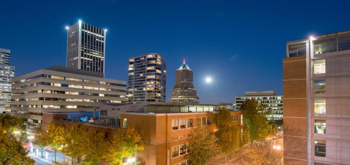 PSU Campus at Night