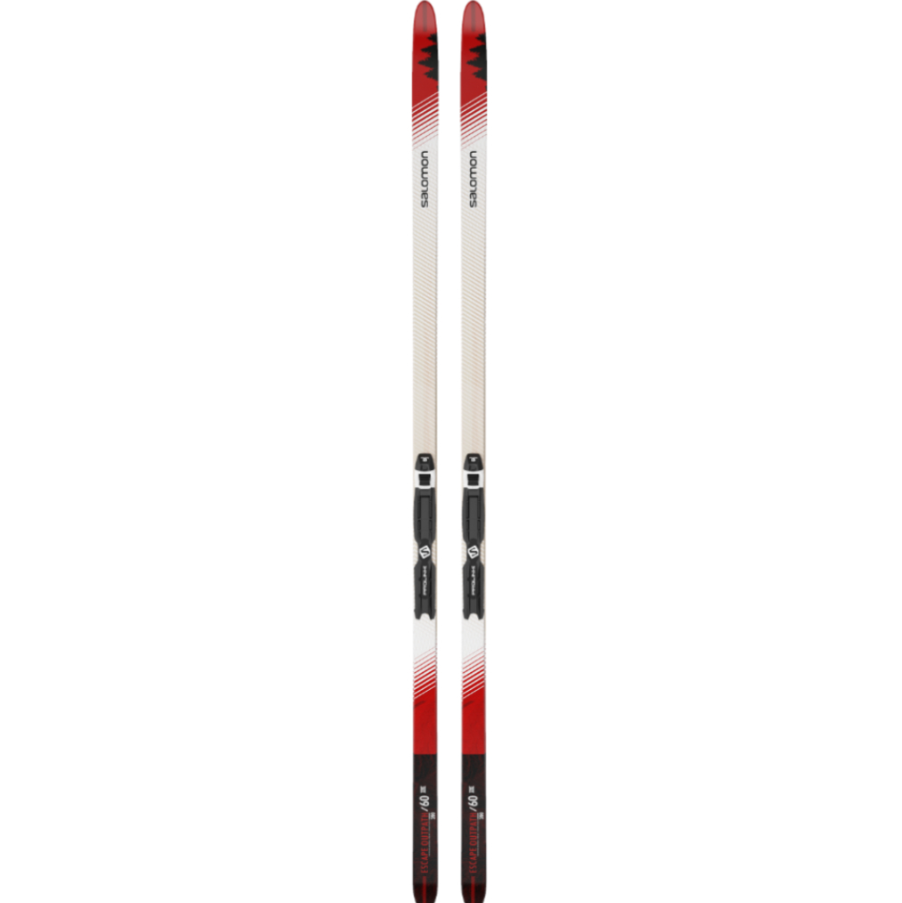 Skinny skis, boots, poles