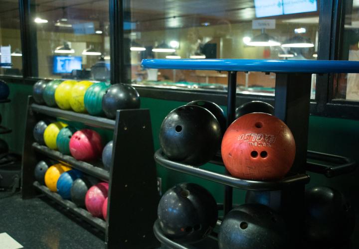 Photograph of the Smith Memorial Student Union Bowling Alley