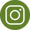 Instagram icon in white inside of a green circle