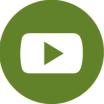 YouTube logo in white inside of a green circle