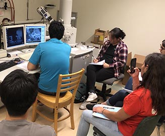 SEM training during REU 2019