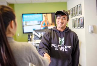 Employee Smiling