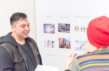 Flagship student presents project 
